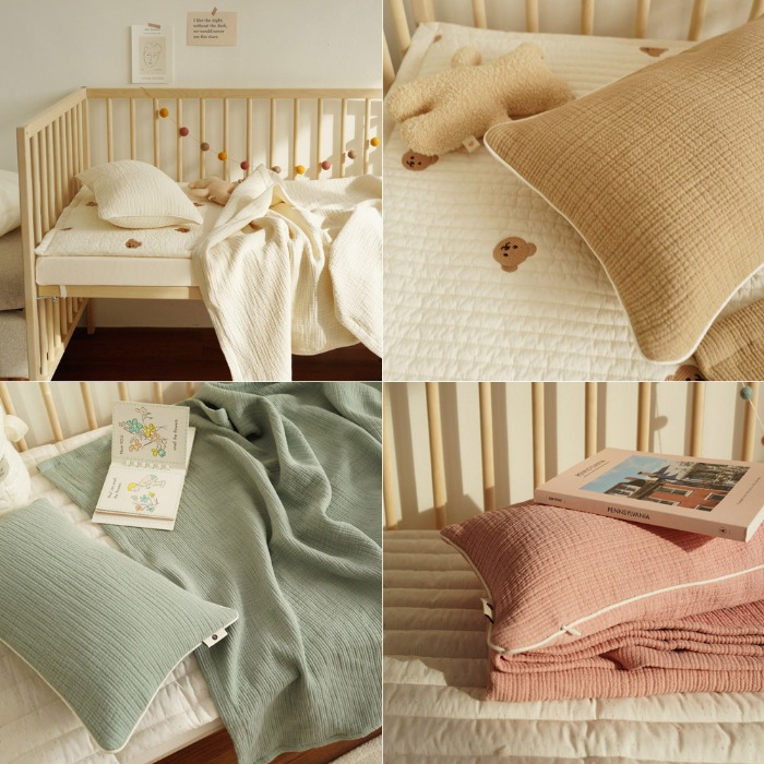 [Chebebe] Skinny Quilting Double Sided Pillow Cover (40*25)
