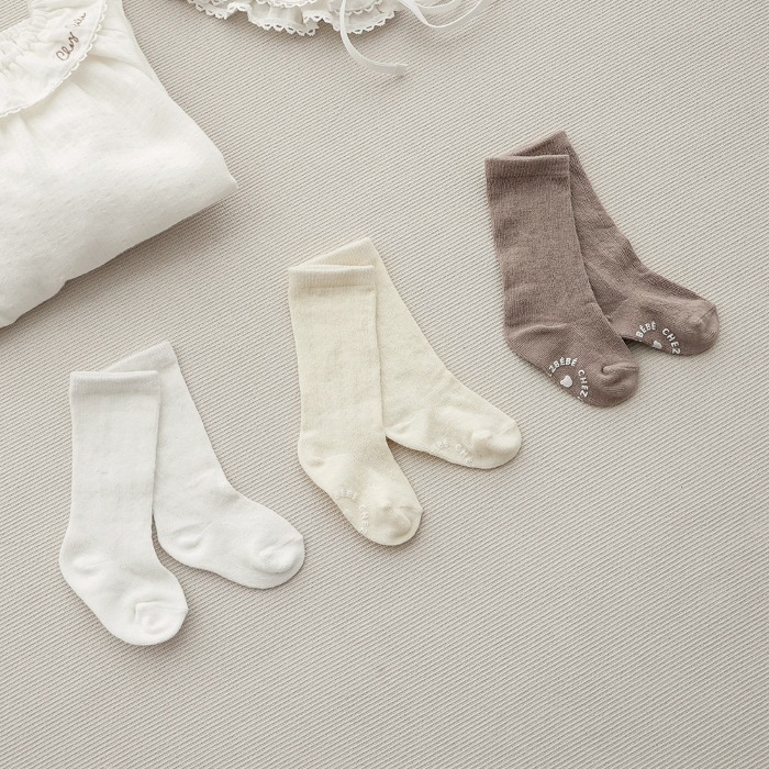 [Shebebe] Angel Baby Socks Ni Socks Set of 3 (Size Selection)