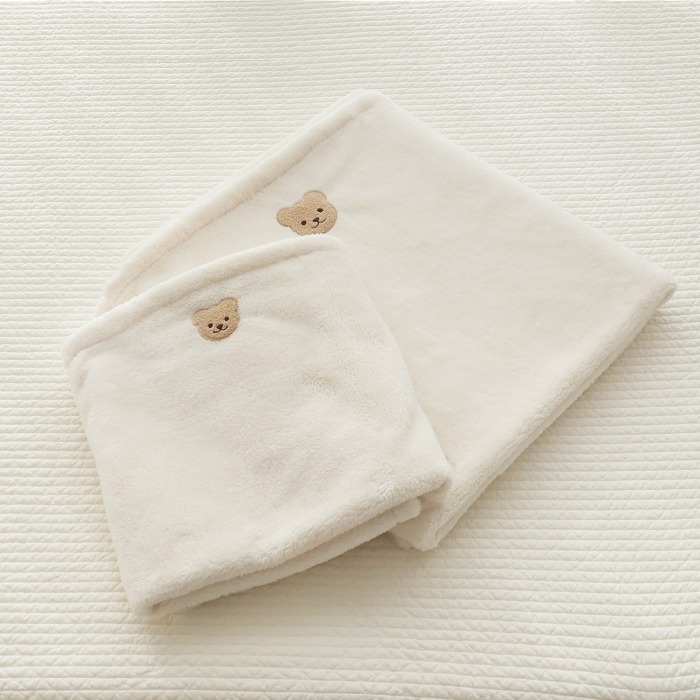[Shebebe] Snow BoA Microfiber Baby Blanket Shegomi (Size Selection)