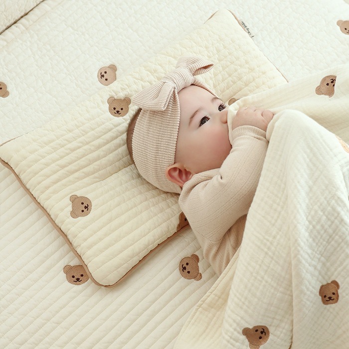 [Shebebe] 100 water double-sided newborn pillow skinny pillow 40×25 (design selection)