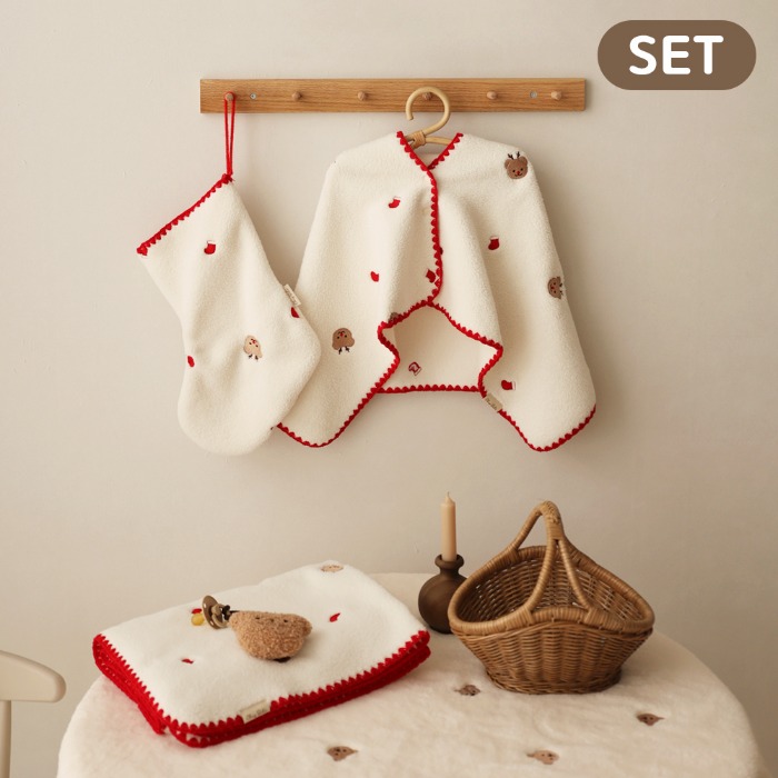 [Time Special] [Chevebe] ★Fabric Tree Gift Gift★ Christmas Edition 3-piece set